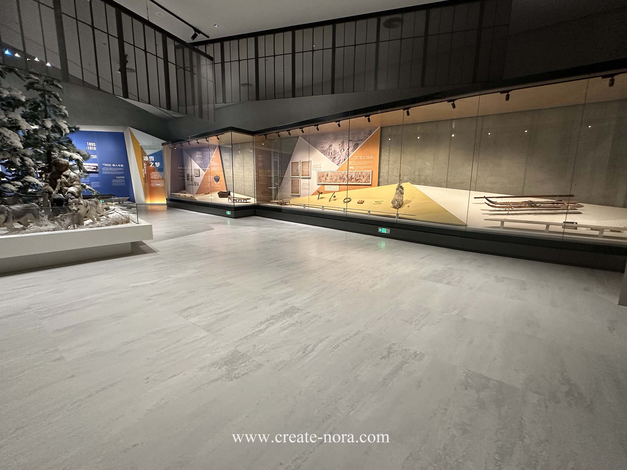 the photo of nora rubber flooring in winter sports Museum 11